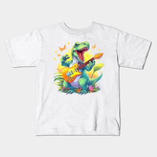 dino guitar Kids T-Shirt